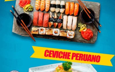 Patrocinadores taller máster Class de Sushi Nikkey y Ceviche Peruano